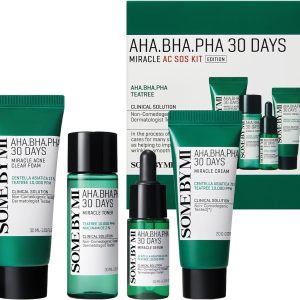 Some By Mi AHA BHA PHA 30 Days Miracle Starter Kit (Soap +Toner +Serum +Cream)