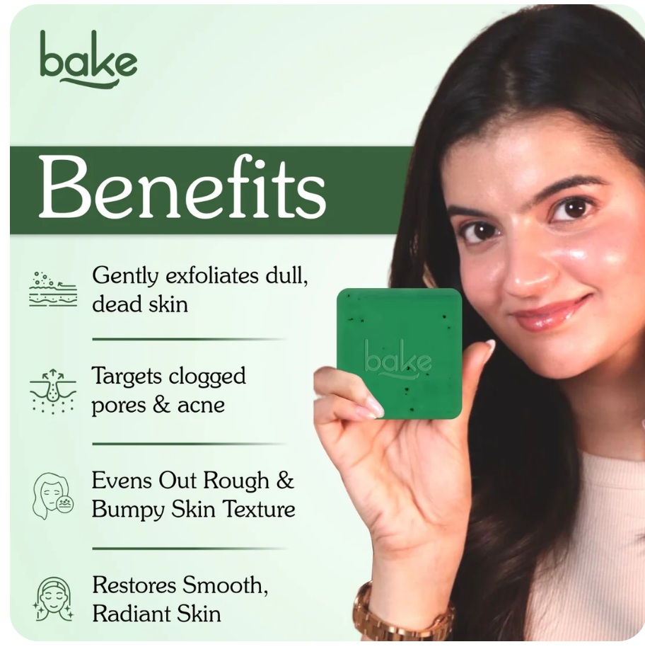 BAKE 10% AHA + 1% BHA Scrub Treatment Soap - Image 3