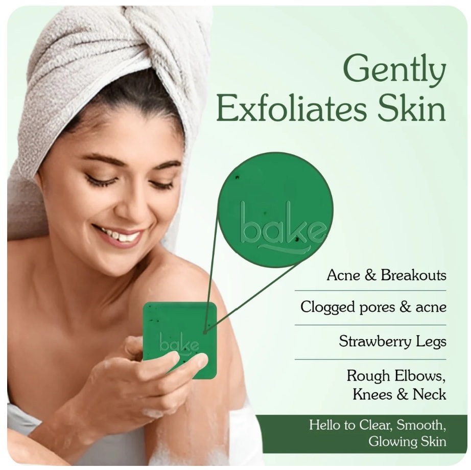 BAKE 10% AHA + 1% BHA Scrub Treatment Soap - Image 4